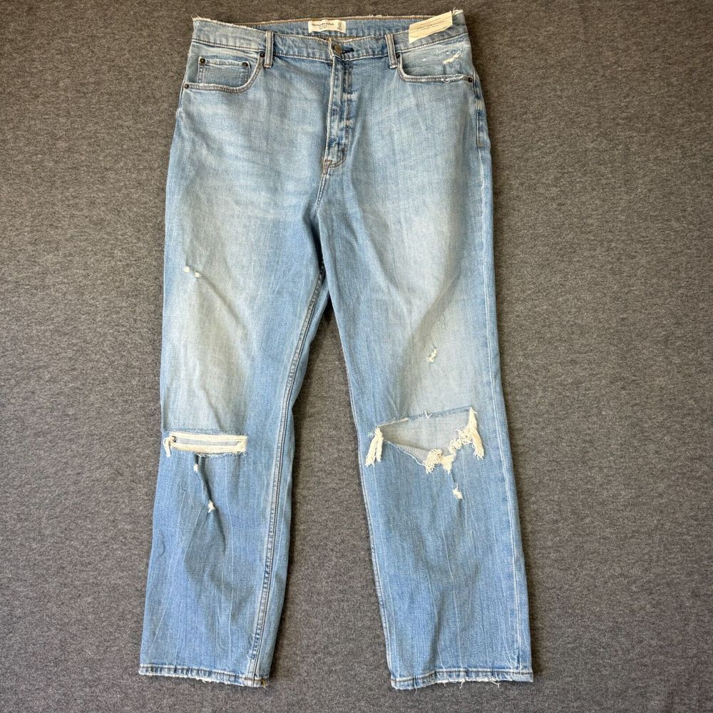 NWT Abercrombie & Fitch The Skinny High Rise Jeans Womens Size 33 16 Long
